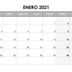Calendario enero 2021 Calendario enero 2021