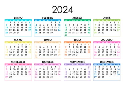 Calendario 2024 (el domingo es el primer día de la semana) calendario-desde-el-domingo-2024-01