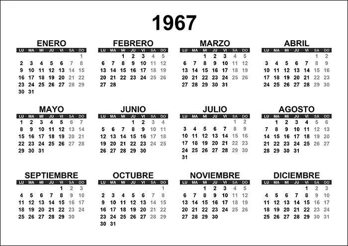 calendario-1967