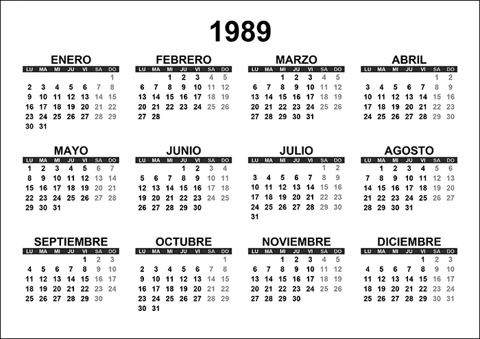 Calendario 1989 calendario-1989