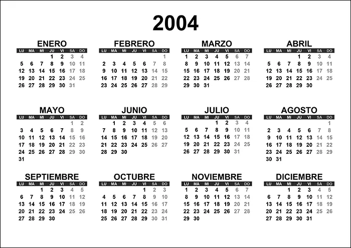 Calendario 2004 calendario-2004