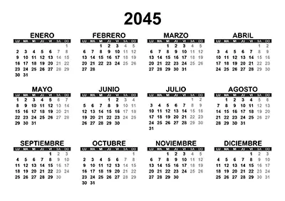 calendario-2045