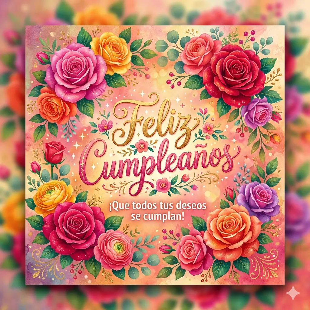 Feliz Cumpleaños roses