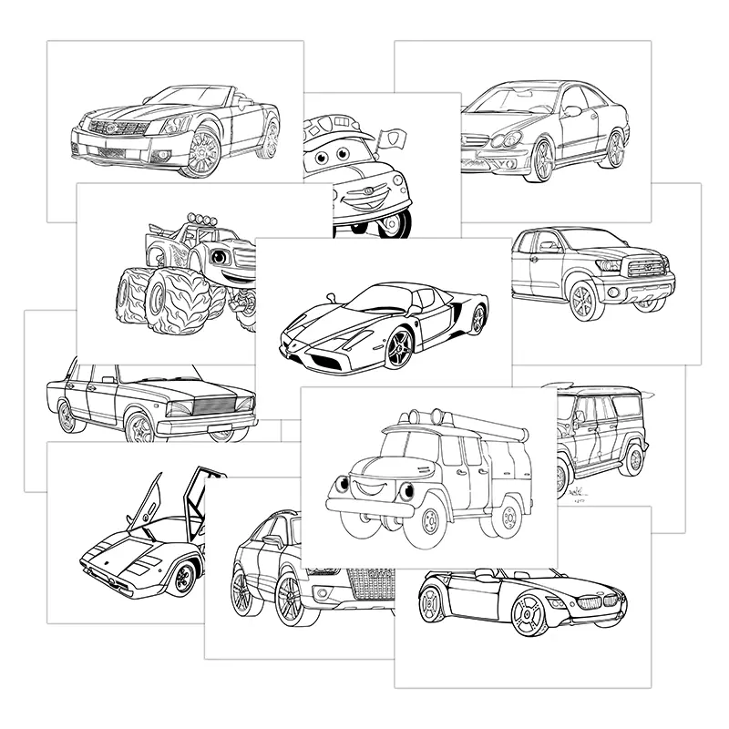 Coches-para-colorear
