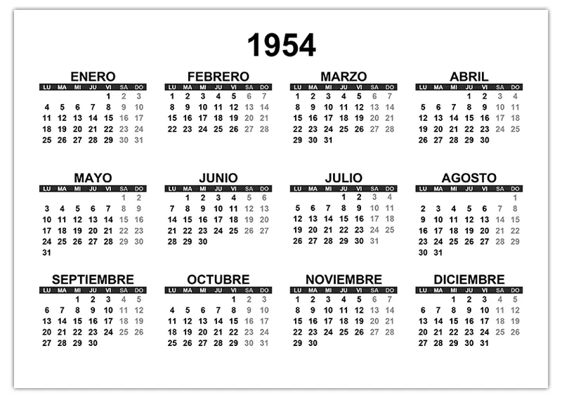 calendario-1954